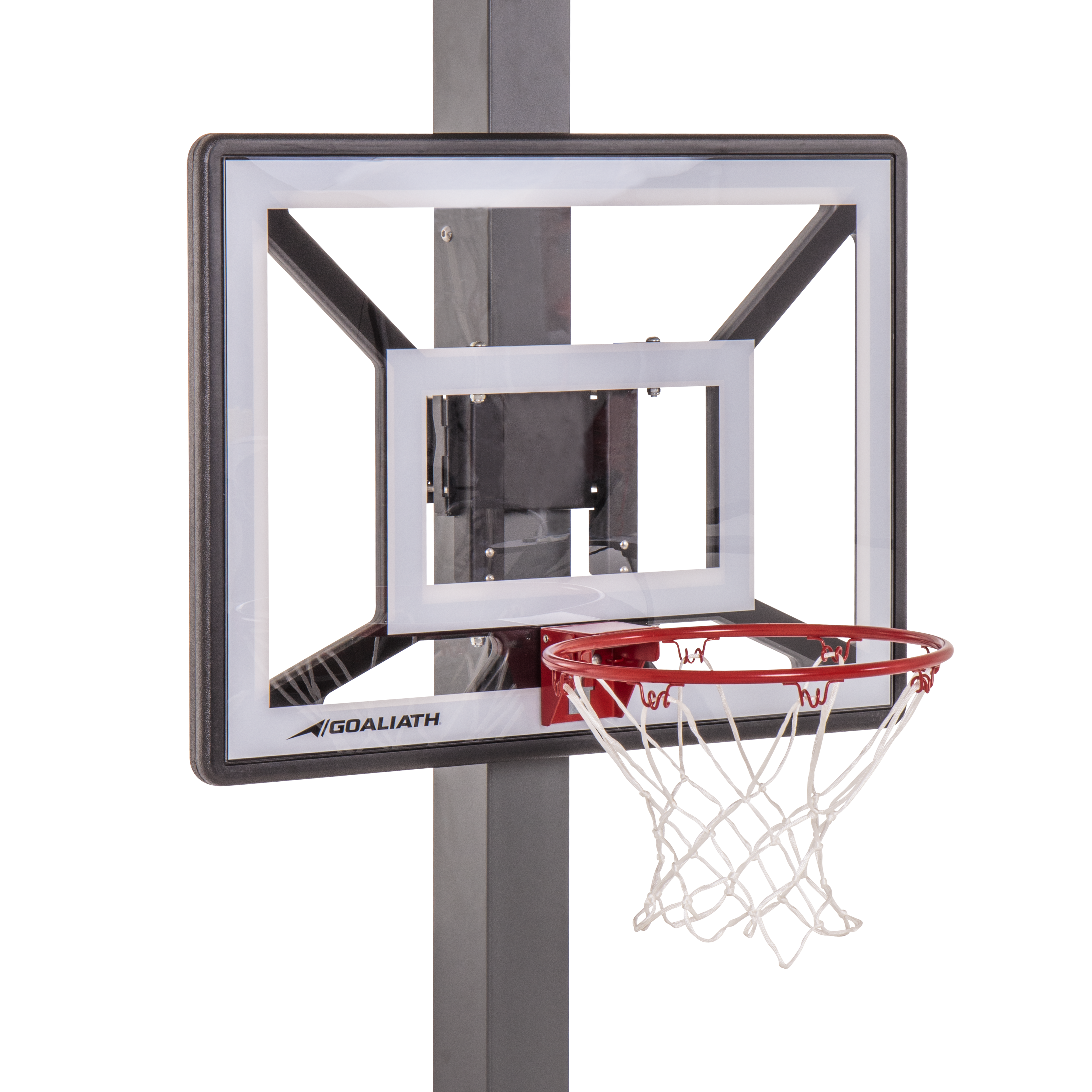 Silverback Junior Youth 33 inch Basketball Hoop with Lock N Rock Mounting Technology Mounts to Round and Vertical Poles