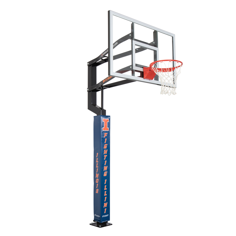 Goalsetter Basketball Collegiate Pole Pad - NCAA Illinois Illini (Blue) - Primary Mark_7