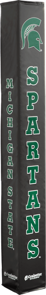 Goalsetter Basketball - Collegiate Basketball - Pole Pad - Michigan State Spartans Basketball (Black) - Michigan State Basketball