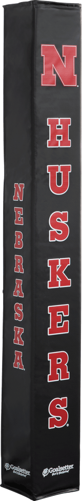 Goalsetter Basketball - Collegiate Basketball Pole Pad - Nebraska Basketball Cornhuskers (Black)