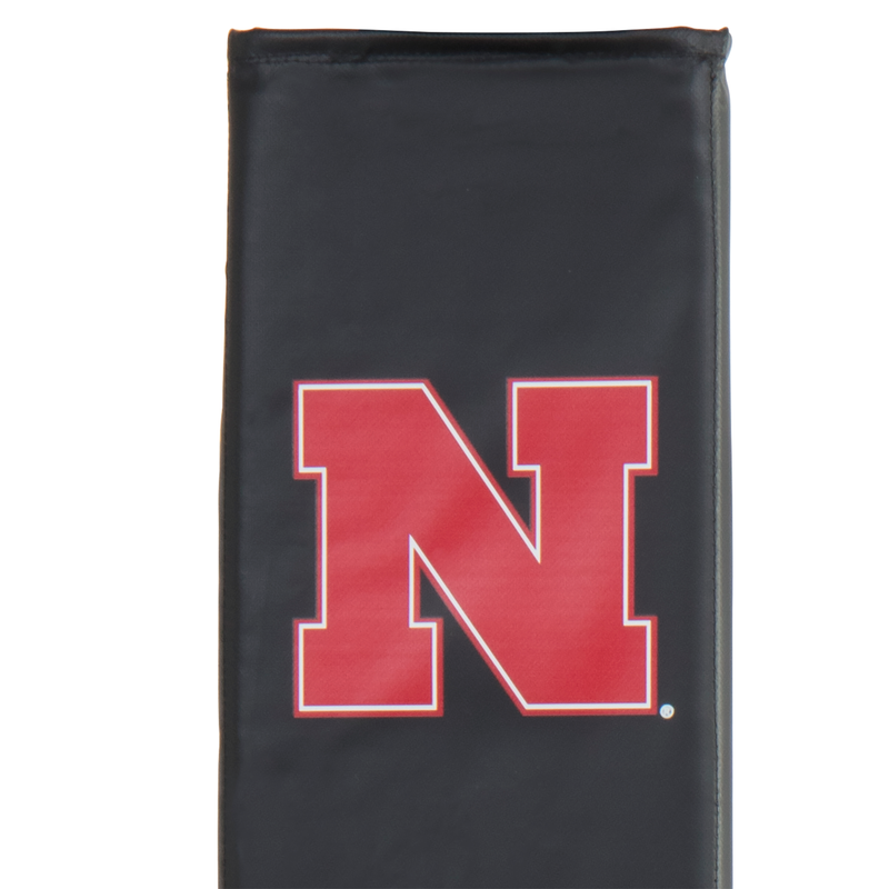 Goalsetter Basketball - Collegiate Basketball Pole Pad - Nebraska basketball (Black)