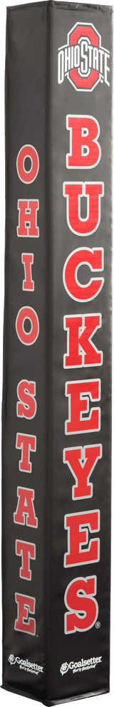 Goalsetter Collegiate Basketball Pole Pad - Ohio State (Black) - Red Lettering