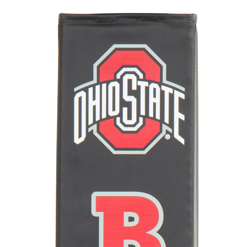 Goalsetter Collegiate Basketball Pole Pad - Ohio State basketball (Black) - Red Lettering