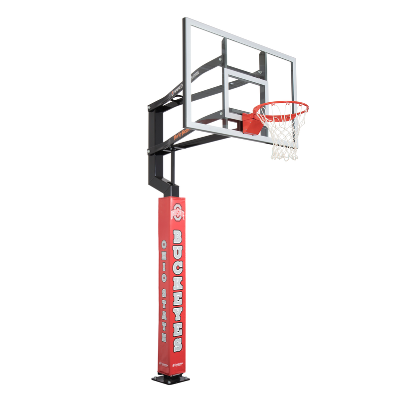 Goalsetter Basketball - Collegiate Basketball Pole Pad - Ohio State (Red)  - No Black Accents