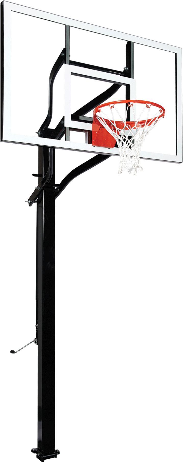 Goalsetter X560 basketball goal - Glass - HD Breakaway Rim_1