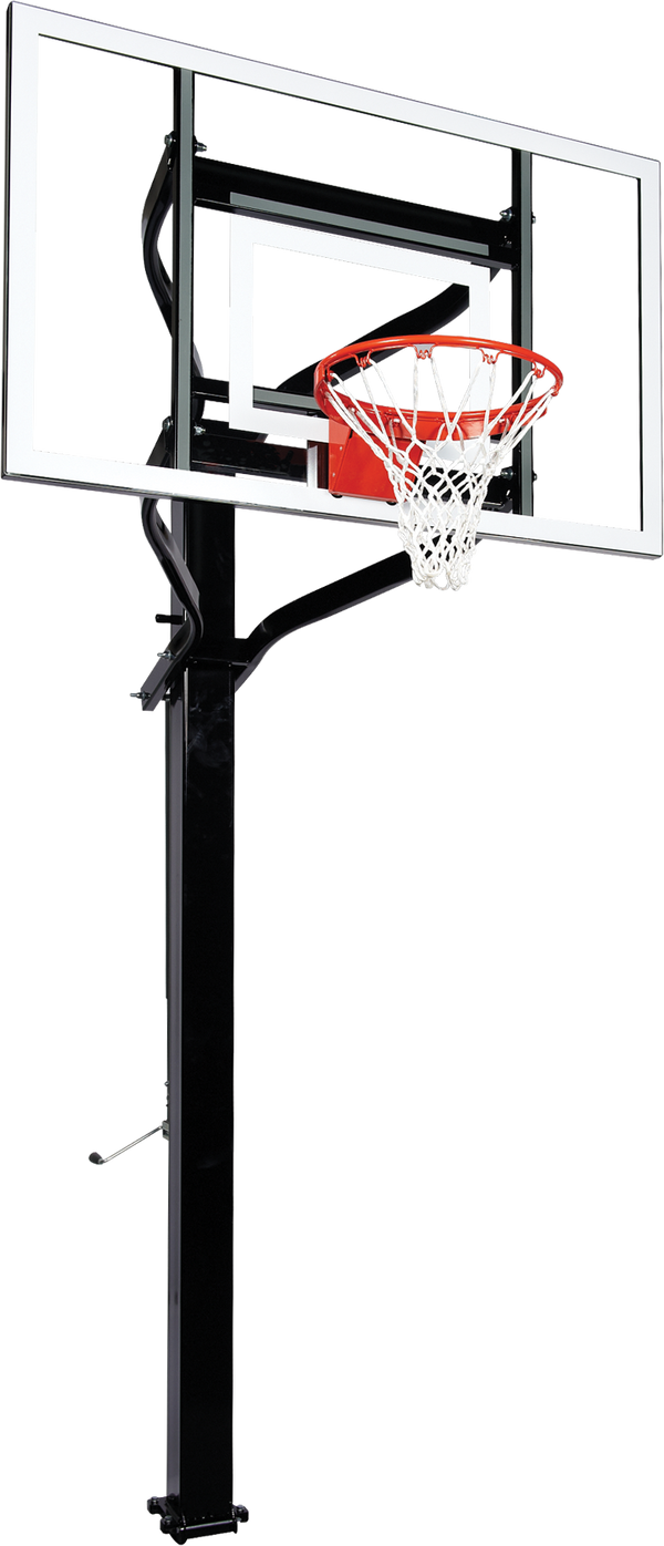 Goalsetter X660 extreme basketball goals - Glass - HD Breakaway Rim - best in ground basketball hoops