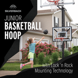 Silverback Kids Basketball Hoop - With Lock and Rock Technology