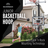 Silverback Kids Basketball Hoop - With Lock and Rock Technology basketball hoop for kids