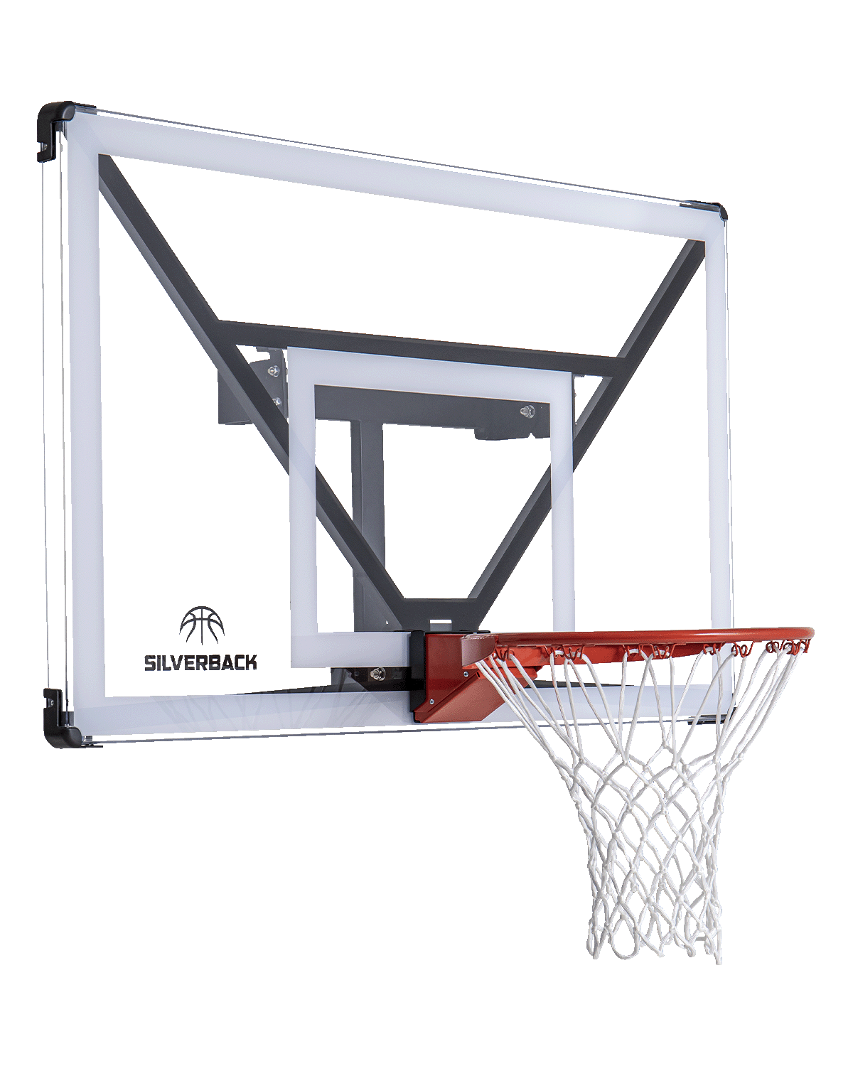 Wall Mounted Mini Basketball Hoop Backboard - Black