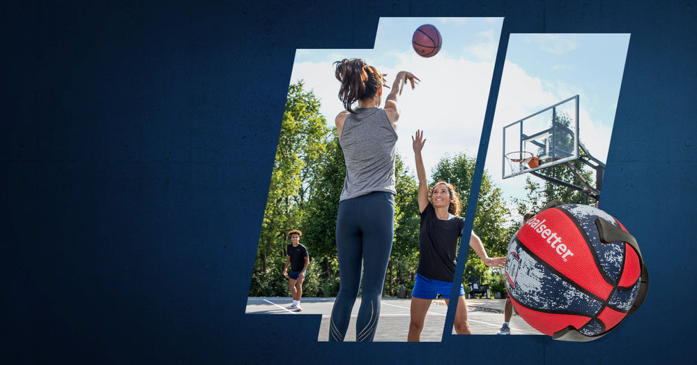 purchase any goalsetter basketball hoop and get a free gift of a basketball holder or free anniversary basketball 