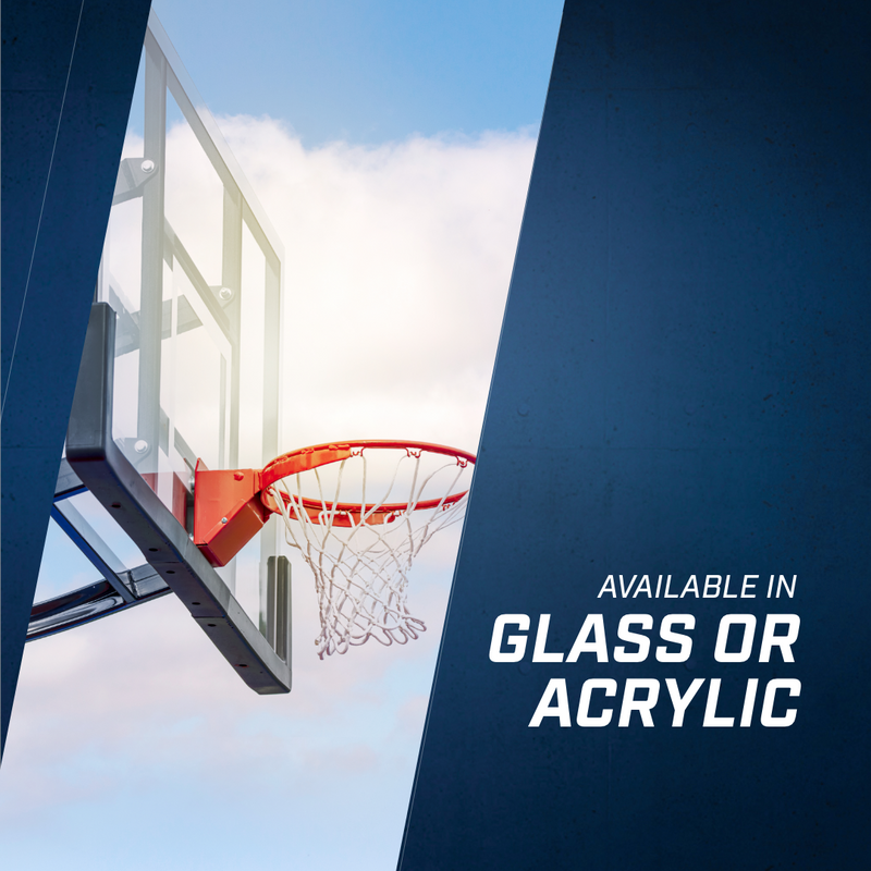 Goalsetter Basketball In Ground Hoop X672 - Goalsetter available in glass or acrylic 72 inch backboard