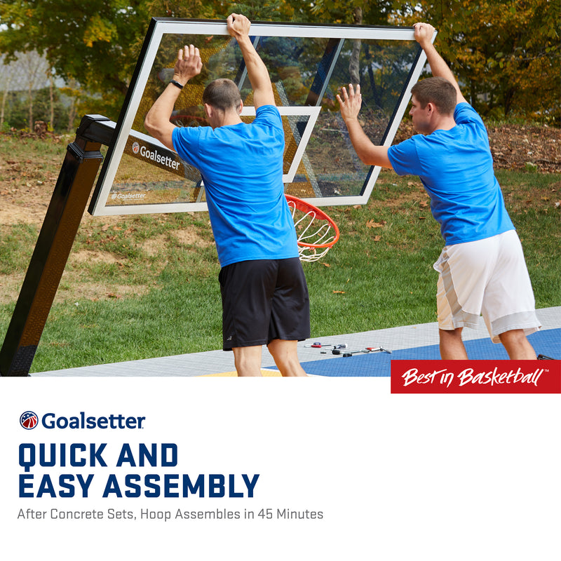 goalsetter launch basketball hoop - quick and easy assembly