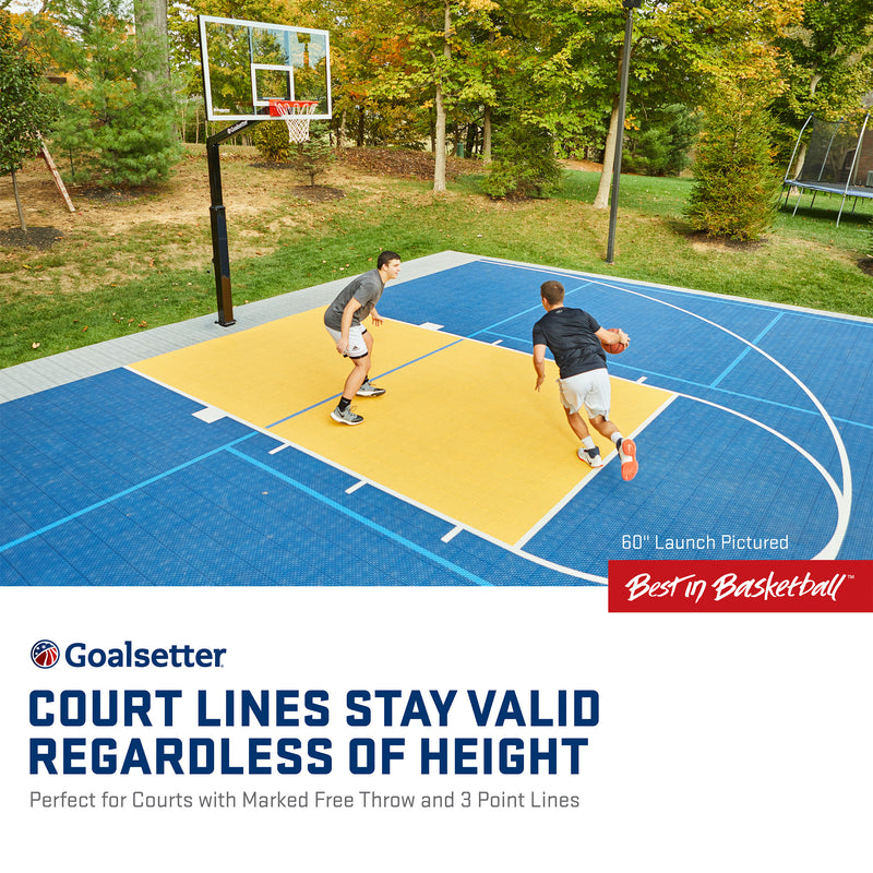 goalsetter launch pro basketball hoop court lines stay valid