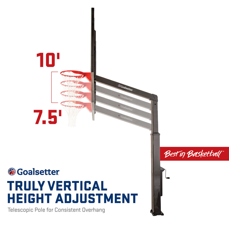 goalsetter launch pro basketball hoops height adjustability