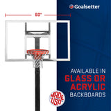all-american basketball hoop  - made in the USA - available in glass or acrylic backboards