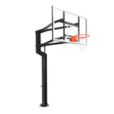 Goalsetter In Ground Basketball Goal - MVP Internal Glass - Collegiate Breakaway Rim