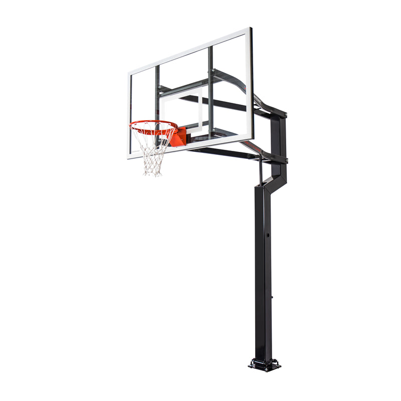 Goalsetter In Ground Basketball Goal - MVP Internal Glass - Collegiate Breakaway Rim