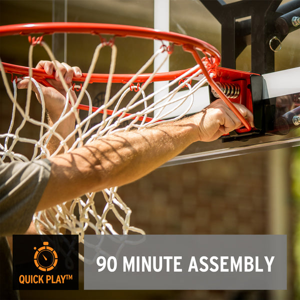 90 minute assemly Silverback NXT 54 Portable Basketball Goal 