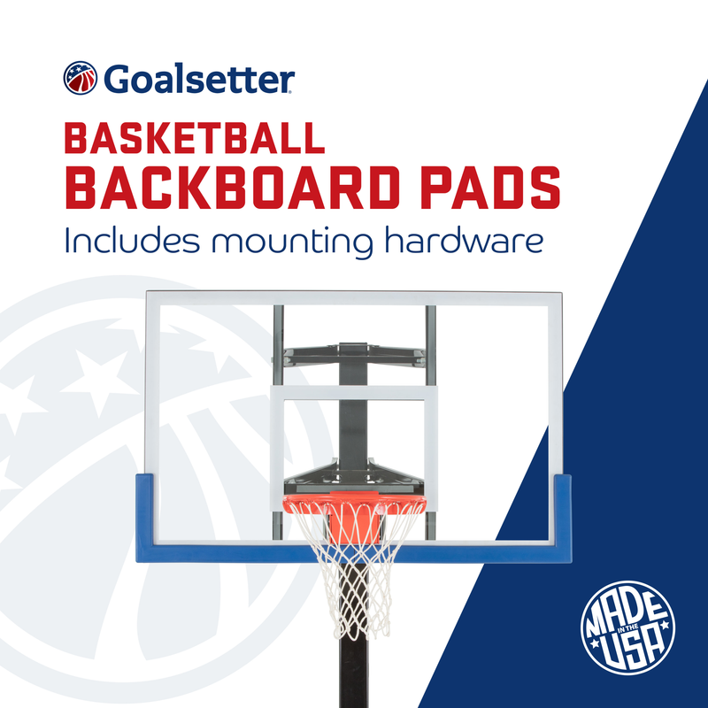 Goalsetter Multi-Purpose Basketball Backboard Padding 48" - Royal Blue includes mounting hardware
