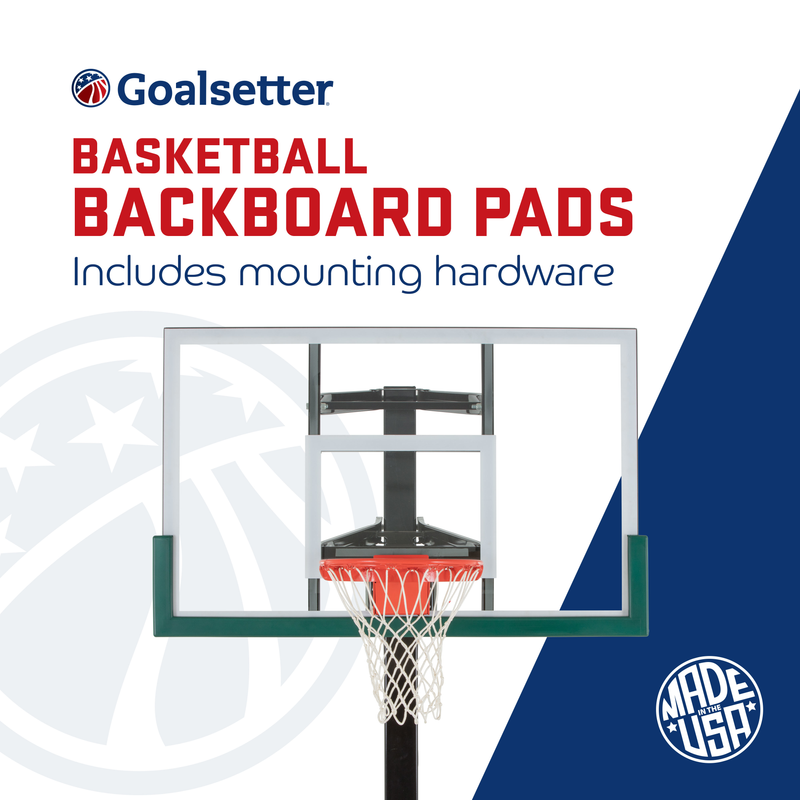 Goalsetter Multi-Purpose Basketball Backboard Padding 48" - Green includes mounting hardware
