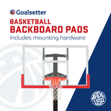 Goalsetter Multi-Purpose Basketball Backboard Padding 54" Inch Backboard Pad  - Red Includes Mounting Hardware