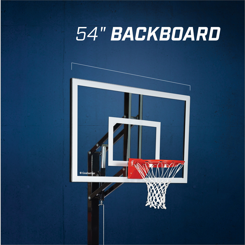 Goalsetter Basketball Goal - Elite Basketball goal Plus - 54" Glass - HD Breakaway
