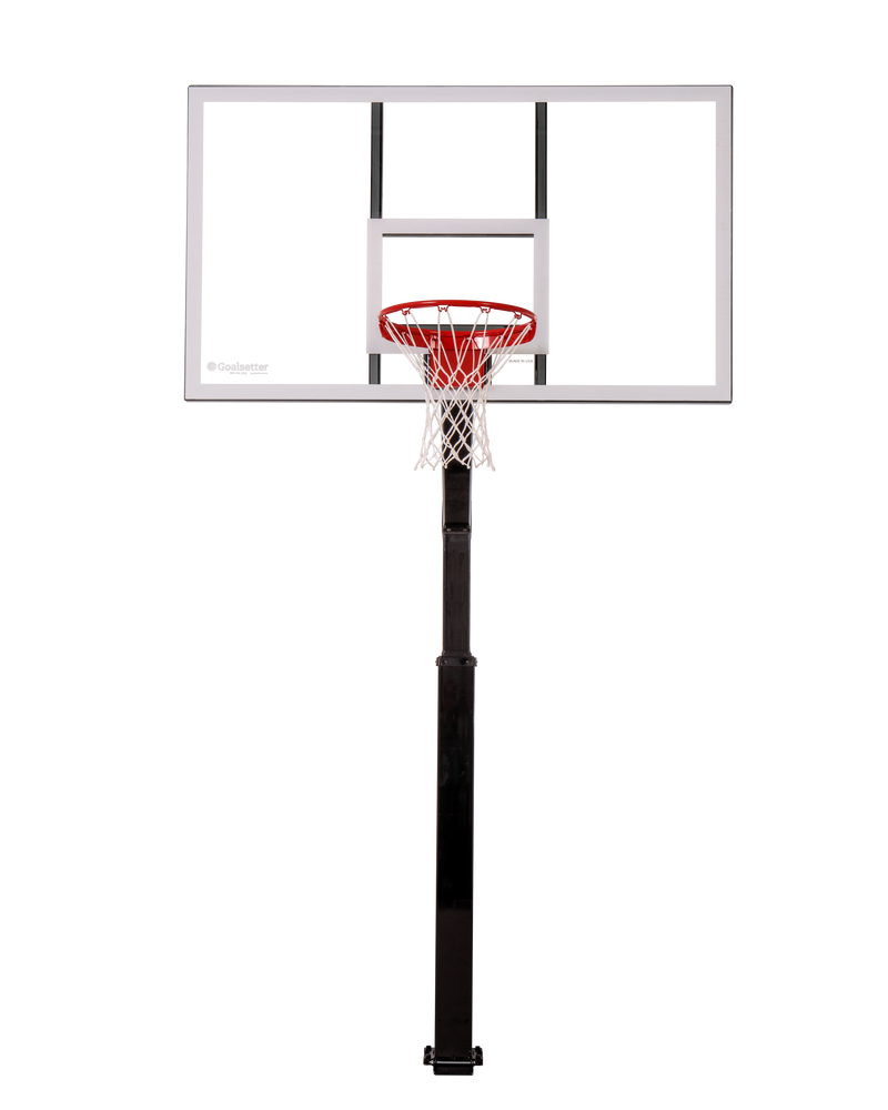 Goalsetter Basketball - Launch Pro 72 Glass, Collegiate Breakaway Rim