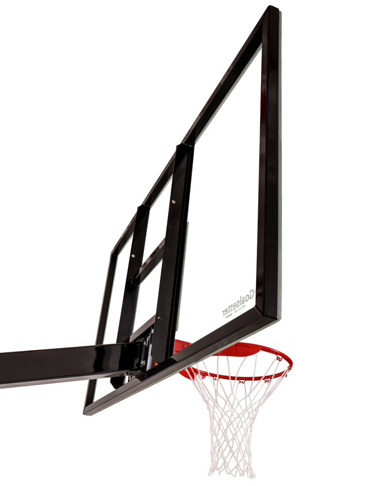 Goalsetter Basketball - Launch Pro 72 Glass, Collegiate Breakaway Rim