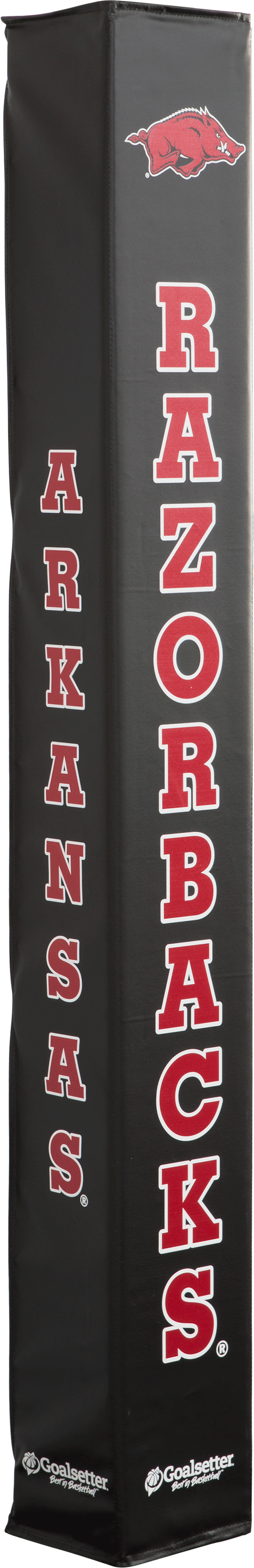 Goalsetter Basketball Collegiate Pole Pad - Arkansas Razorbacks Basketball (Black)