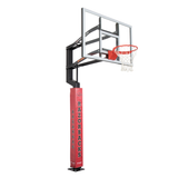 Goalsetter Basketball Collegiate Pole Pad Side View on Goal - Arkansas Razorbacks (Red)
