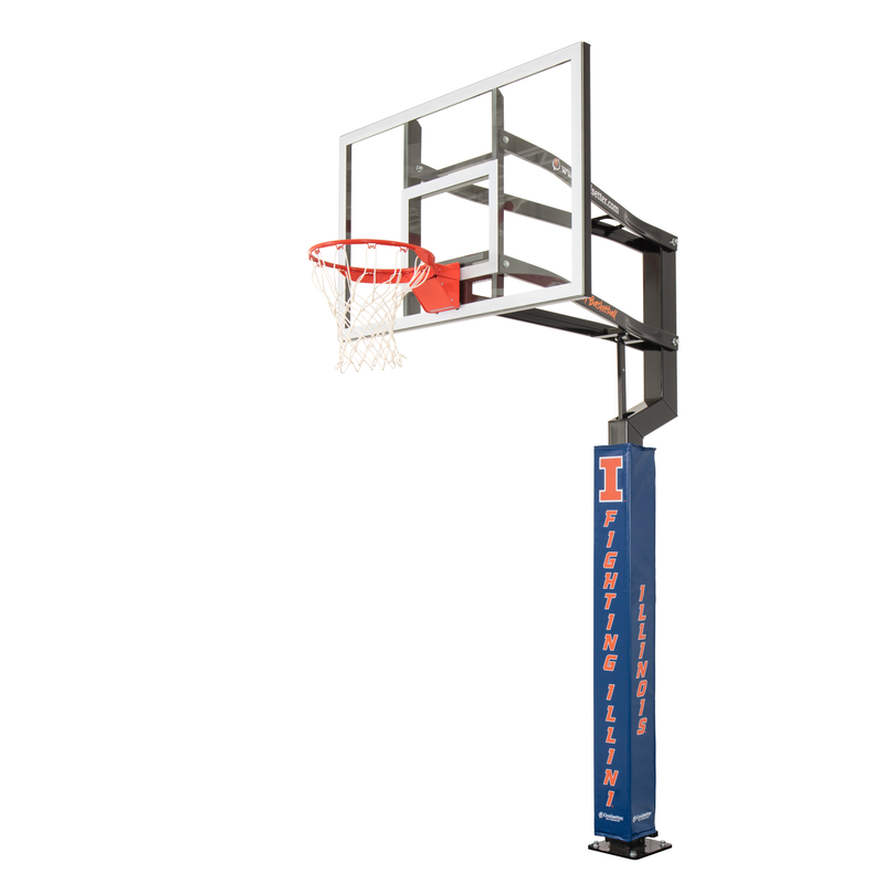 Goalsetter Basketball Collegiate Pole Pad - NCAA Illinois Illini (Blue) - Primary Mark_8