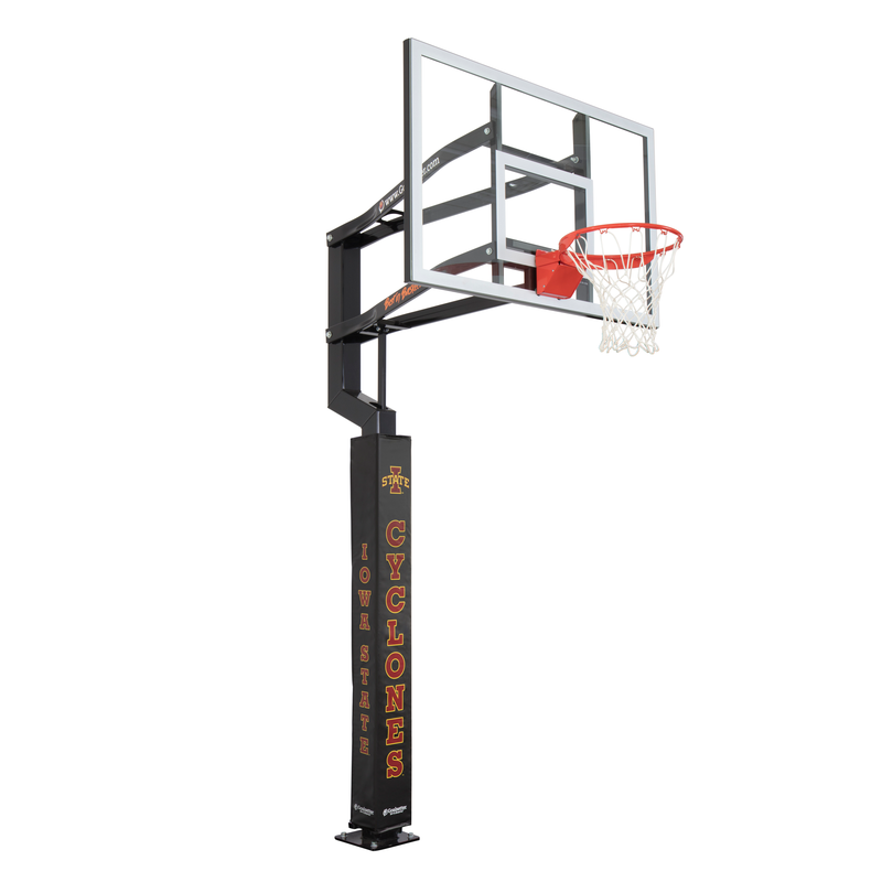 Goalsetter Basketball Collegiate Pole Pad - NCAA Iowa State Cyclones Basketball (Black)