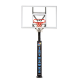 Goalsetter Basketball - Collegiate Basketball Pole Pad - NCAA Kansas Jayhawks Basketball (Black)