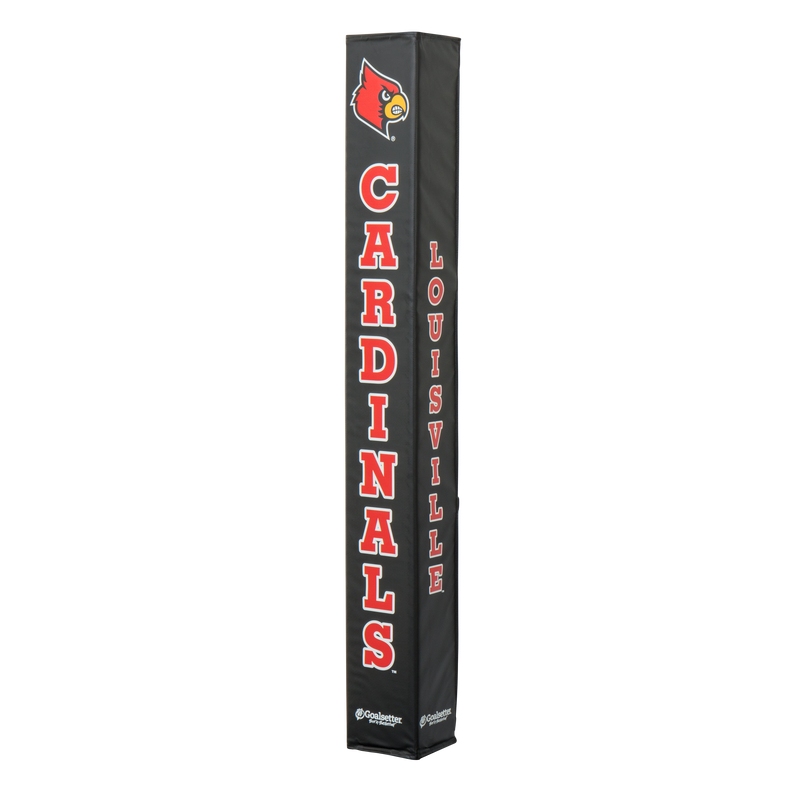 Goalsetter Basketball - Collegiate Basketball Pole Pad - NCAA Louisville Cardinals basketball (Black)