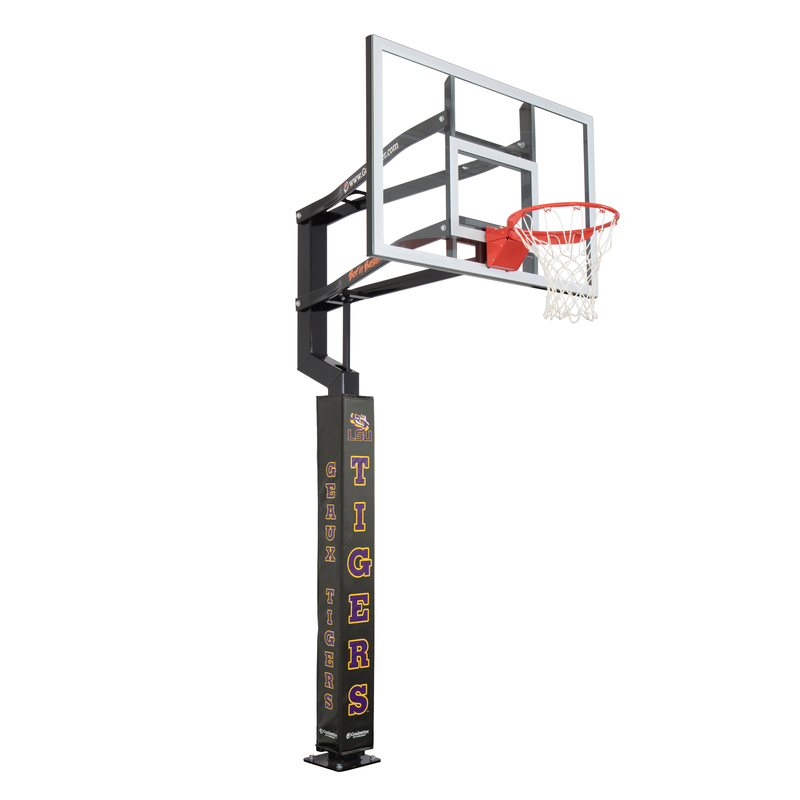 Goalsetter Basketball - Collegiate Basketball Pole Pad - LSU Tigers (Black)