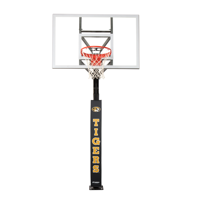 Goalsetter Basketball - Collegiate Basketball Pole Pad - Missouri Tigers Basketball- Black