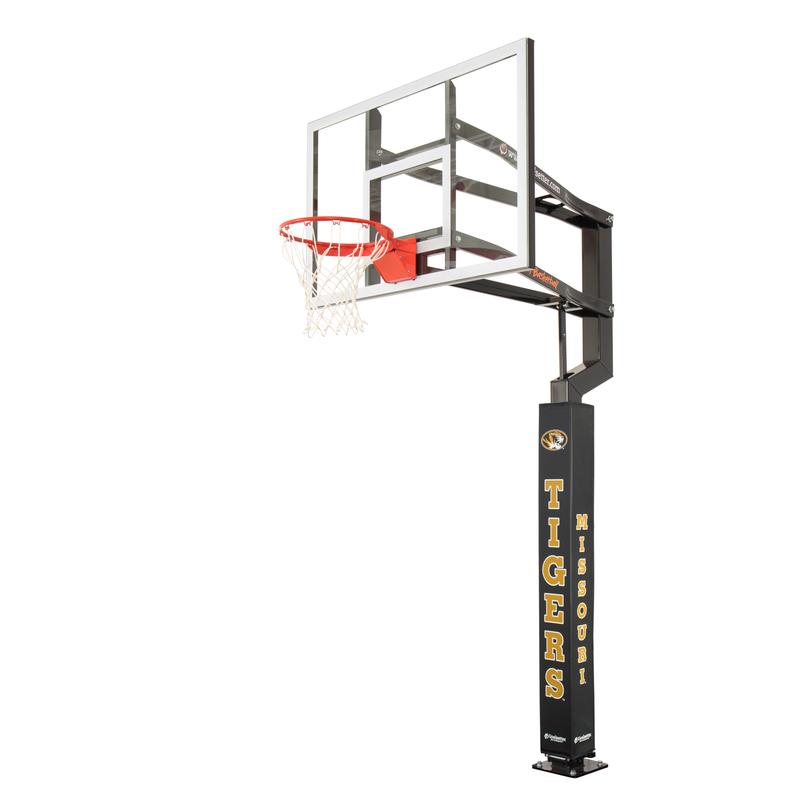 Goalsetter Basketball - Collegiate Basketball Pole Pad - Missouri Basketball - Black