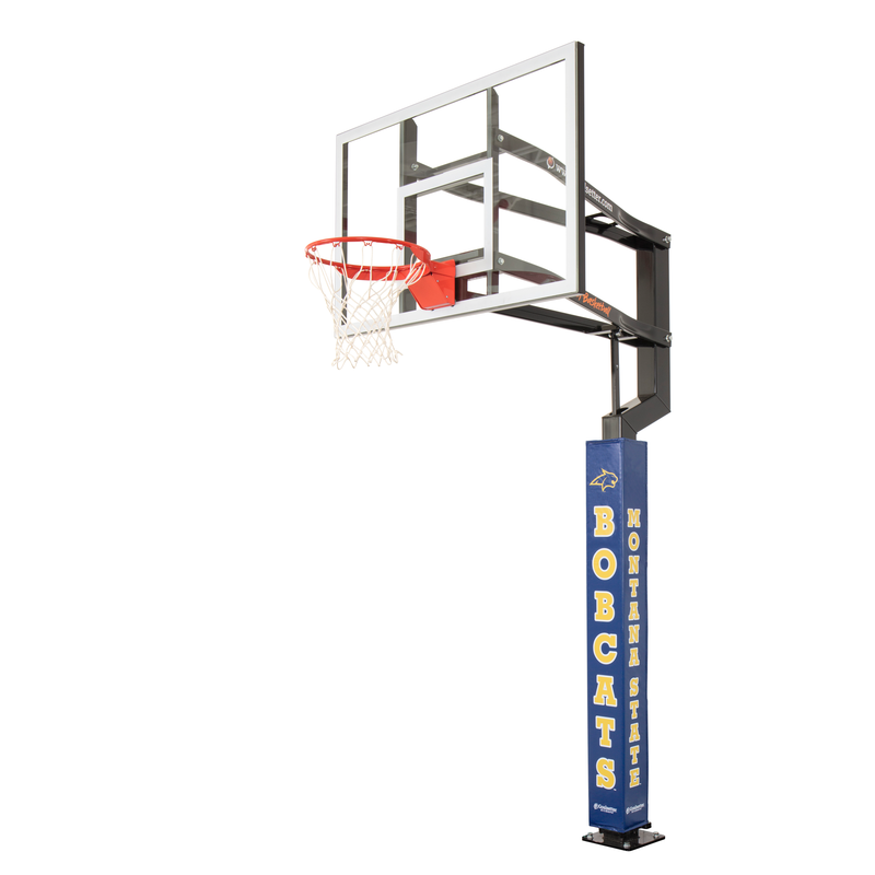 Goalsetter Basketball - Collegiate Basketball Pole Pad - Montana State Bobcats (Blue)