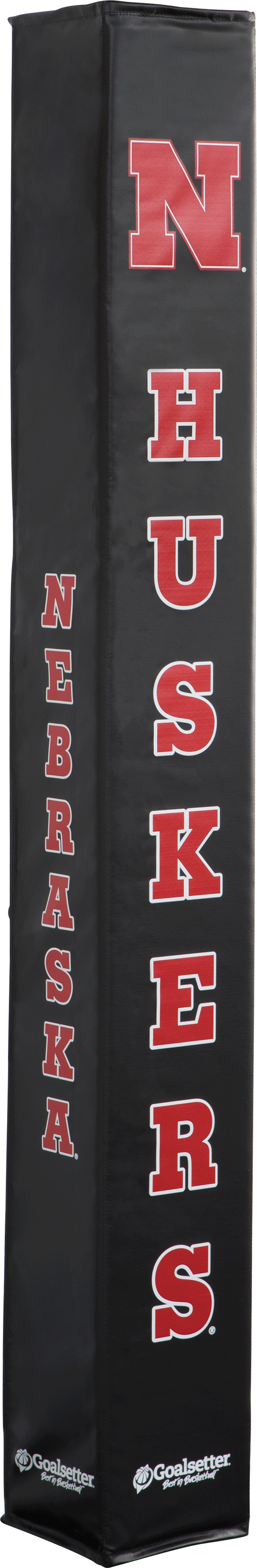 Goalsetter Basketball - Collegiate Basketball Pole Pad - Nebraska Basketball Cornhuskers (Black)