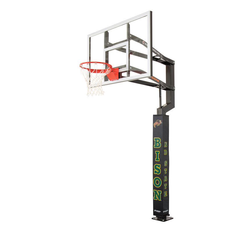Goalsetter Basketball - Collegiate Basketball Pole Pad - North Dakota State Bison (Black)