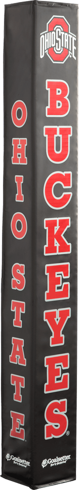 Goalsetter Collegiate Basketball Pole Pad - Ohio State (Black) - Red Lettering