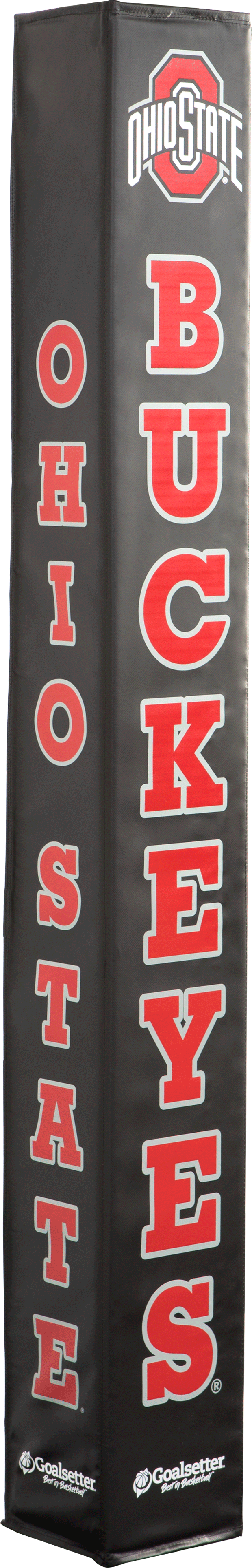 Goalsetter Collegiate Basketball Pole Pad - Ohio State (Black) - Red Lettering