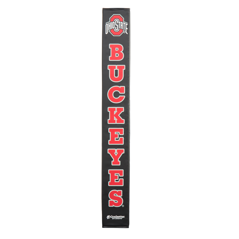 Goalsetter Collegiate Basketball Pole Pad - OH State (Black) - Red Lettering