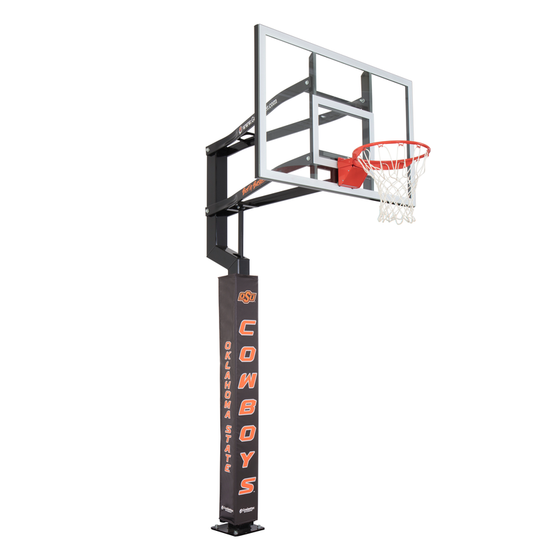 Goalsetter Collegiate Basketball Pole Pad - Oklahoma State Cowboys basketball (Black)