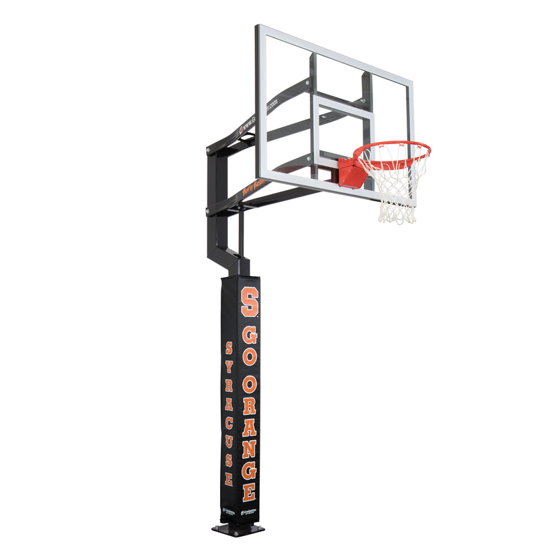 Goalsetter Basketball - Collegiate Basketball Pole Pad - Syracuse Orangemen Basketball (Black)