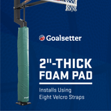 Goalsetter Wrap-Around Pole Padding (4" Poles) - 2" Thick Foam Pad -Green