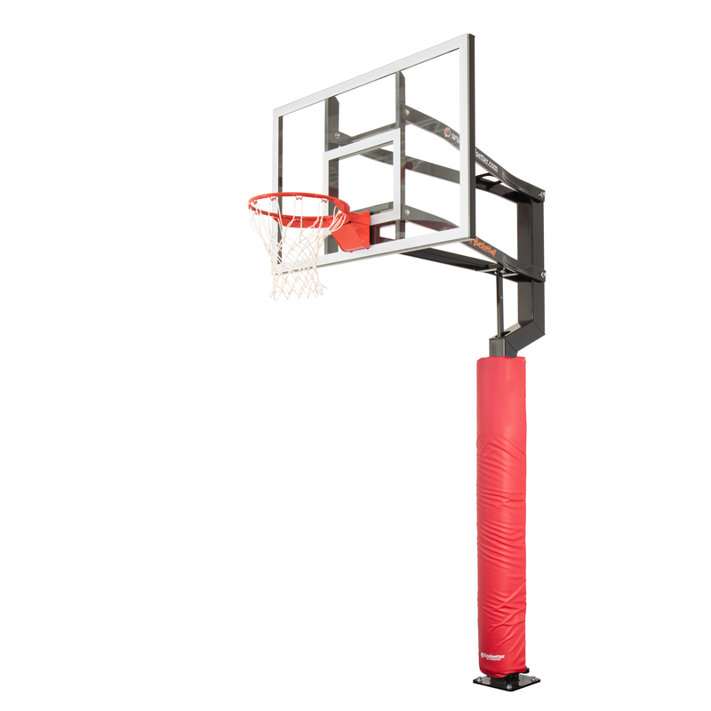 Goalsetter Basketball Pole Wrap Basketball Hoop Padding (4" Poles) - Red